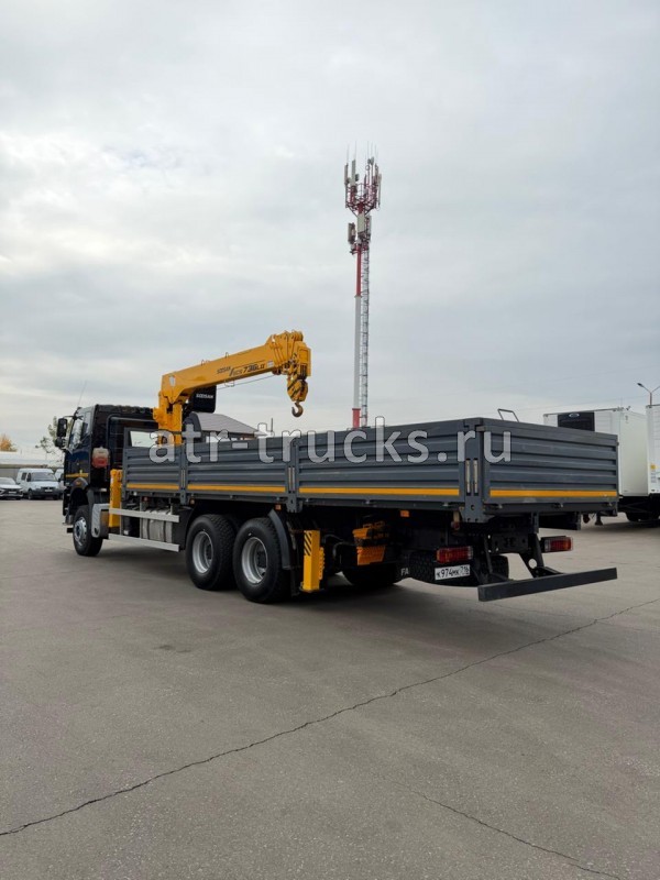 Бортовой грузовик FAW J6P с КМУ Soosan