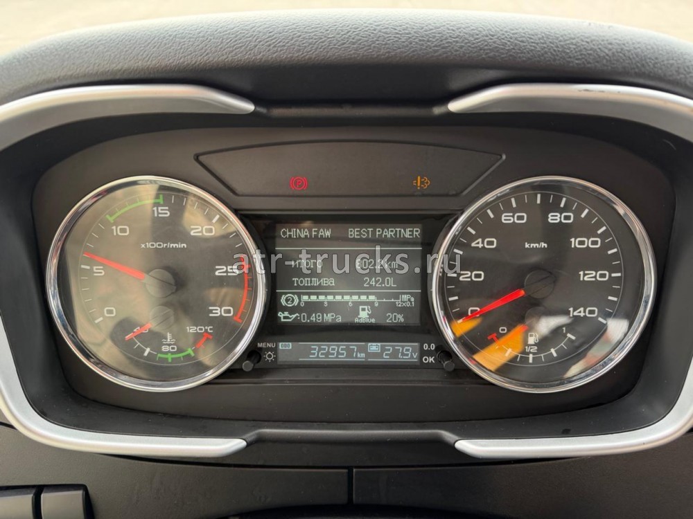 Бортовой грузовик FAW J6P с КМУ Soosan